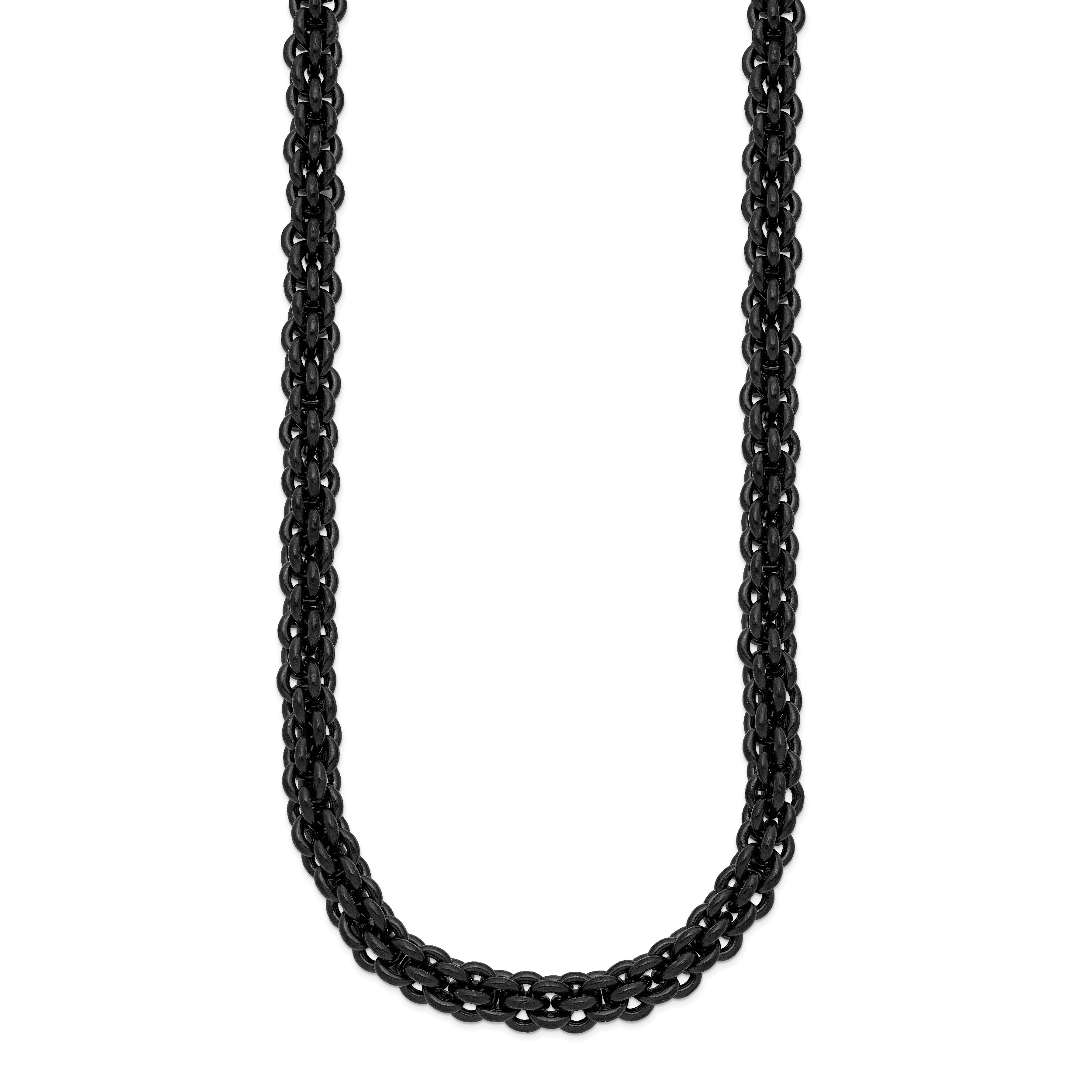 Chisel Stainless Steel Polished Black IP-plated 24 inch Necklace Secondary image