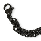 Chisel Stainless Steel Polished Black IP-plated 24 inch Necklace