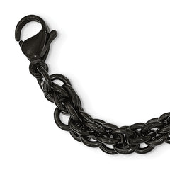 Chisel Stainless Steel Polished Black IP-plated 24 inch Necklace