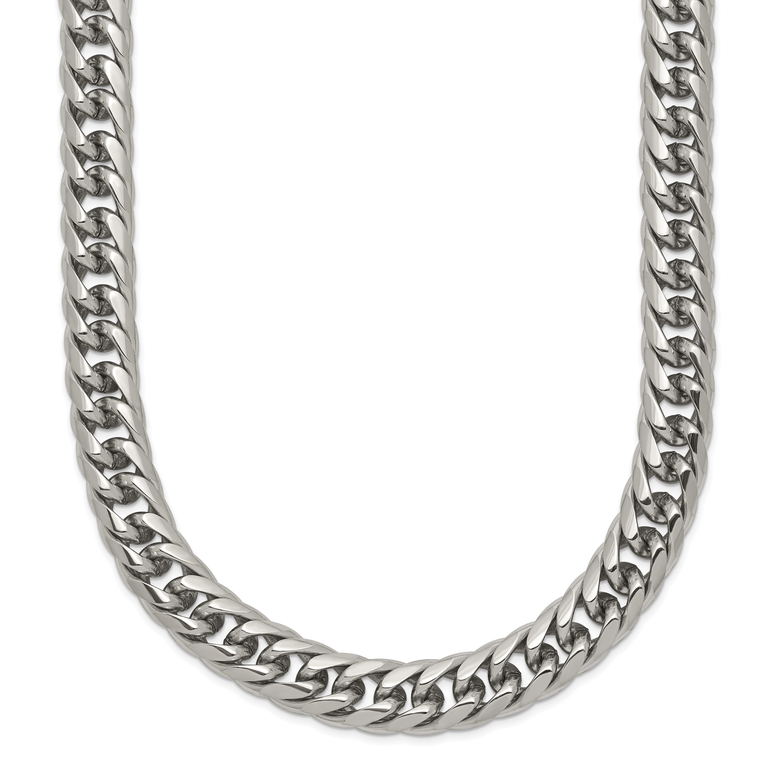 Chisel Stainless Steel Polished 24 inch Double Curb Chain Necklace Main image
