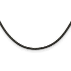 Chisel 3mm Genuine Leather Weave Necklace