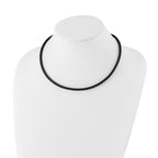 Chisel 4mm Genuine Leather Weave 18 inch Necklace