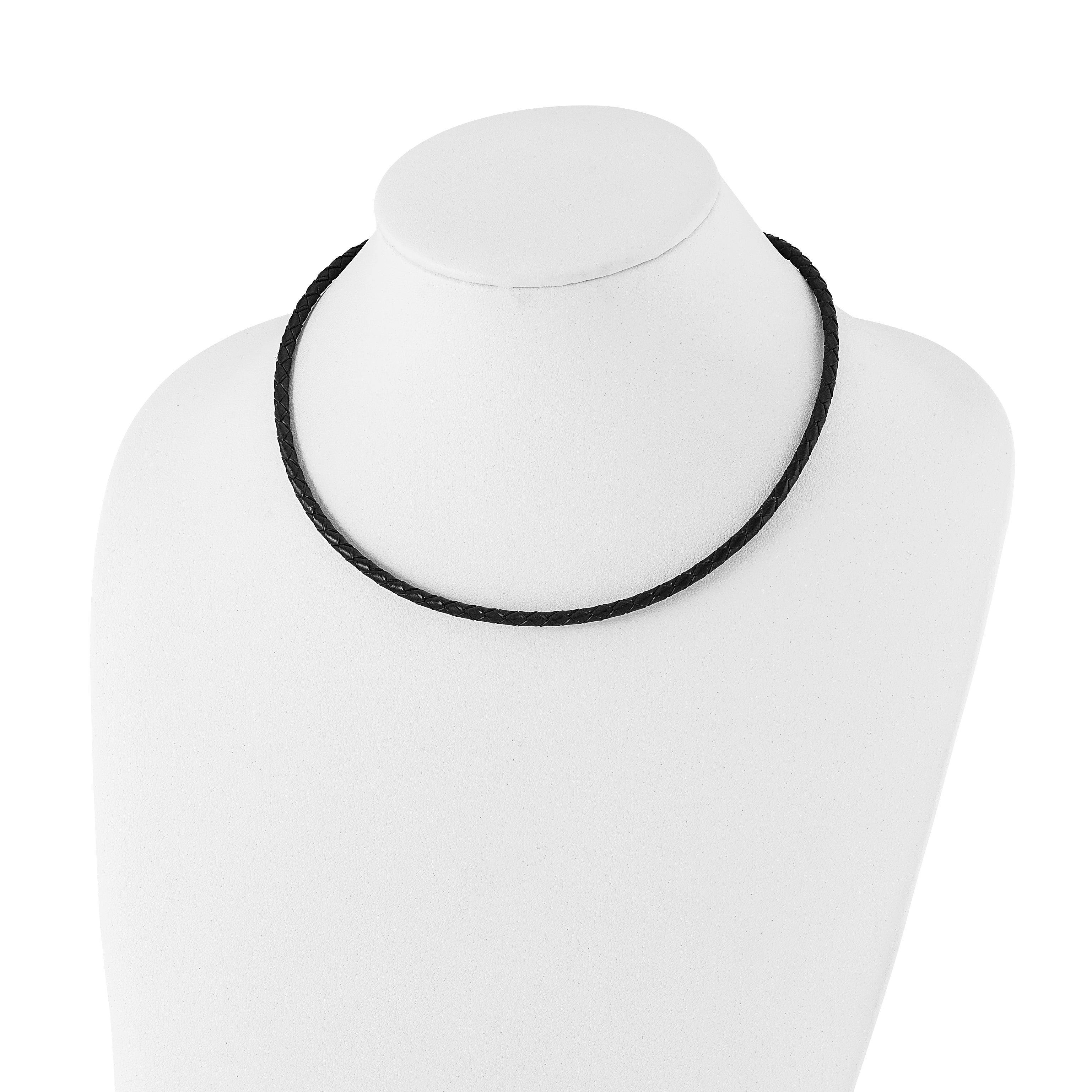 Chisel 4mm Genuine Leather Weave Necklace
