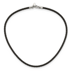 Chisel 4mm Genuine Leather Weave Necklace