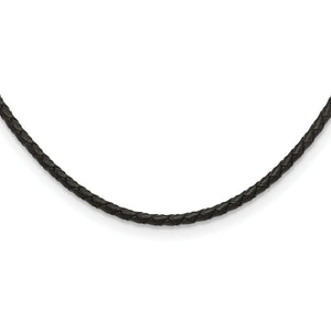 Chisel 4mm Genuine Leather Weave Necklace