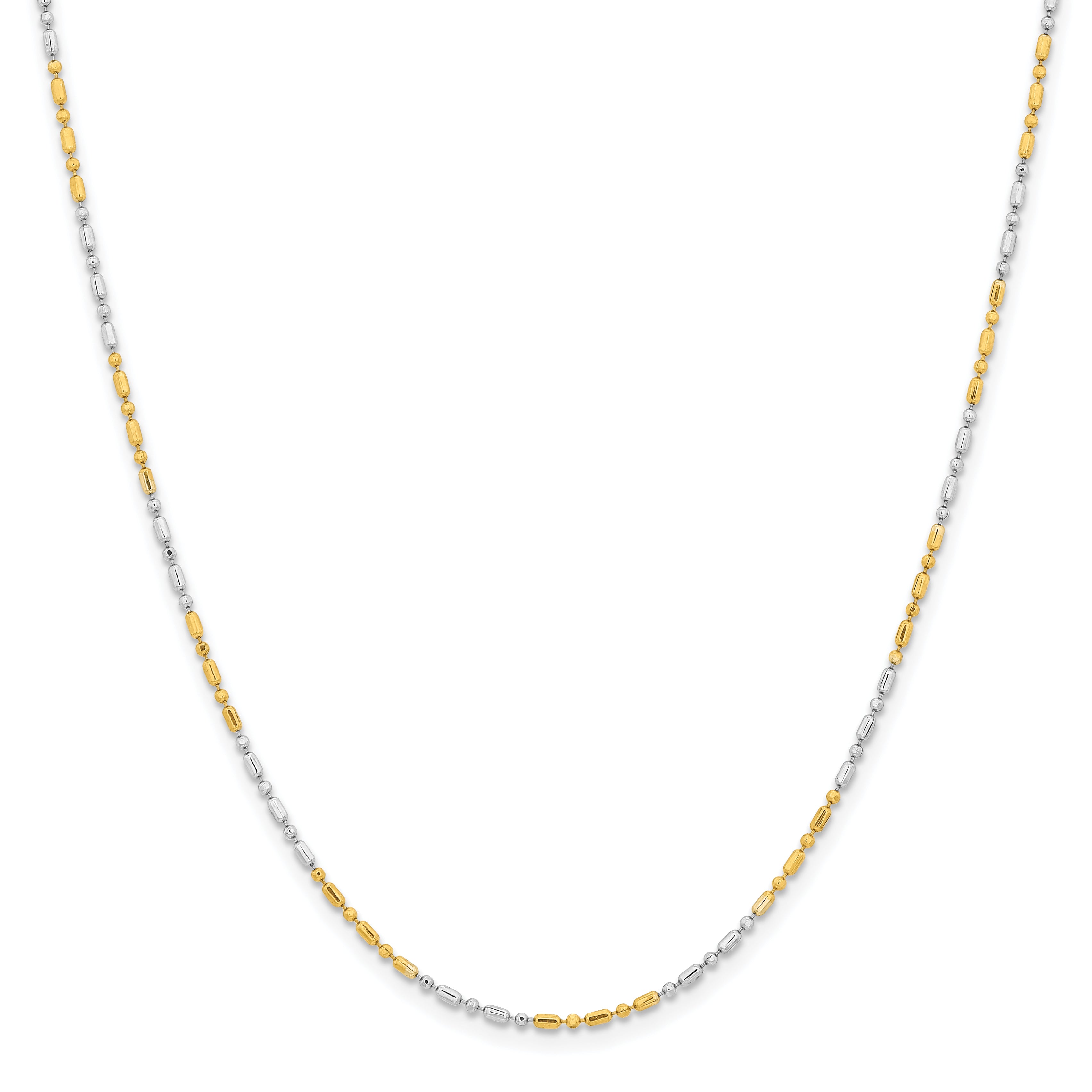 Chisel Two-tone Brass 1.2mm Fancy Chain