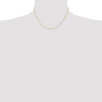 Brass Beaded Chain Necklace 1.2mm