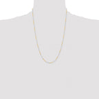 Chisel Two-tone Brass 1.2mm Fancy Chain
