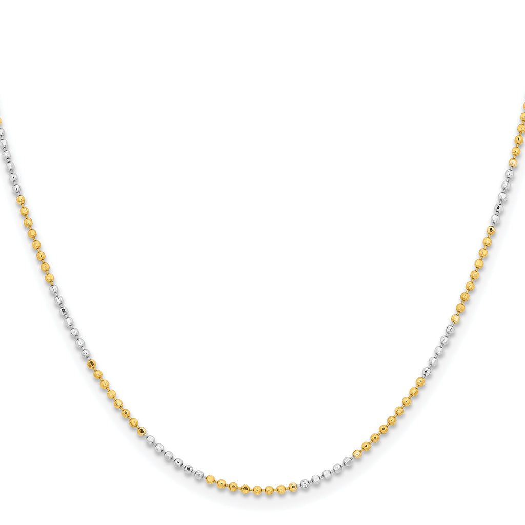 Chisel Two-tone Brass 1.5mm Ball Chain