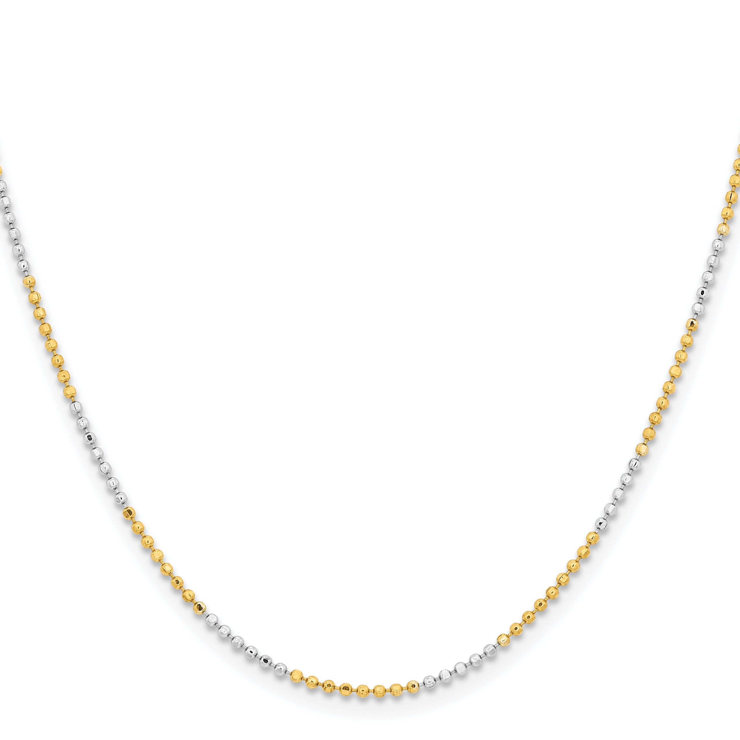 Chisel Two-tone Brass 1.5mm Ball Chain