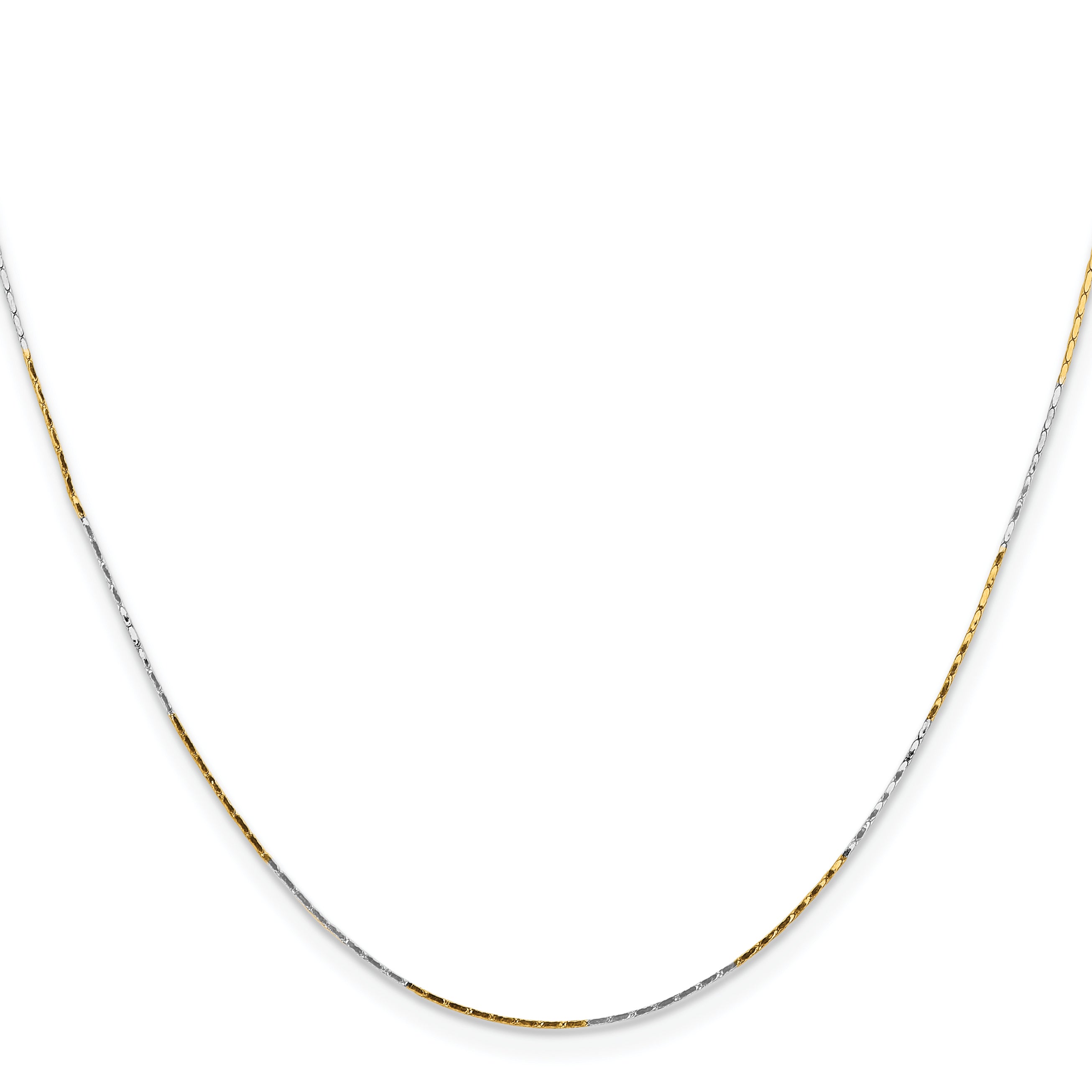 Chisel Two-tone Brass 0.85mm Fancy Chain