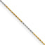 Chisel Two-tone Brass 0.85mm Fancy Chain