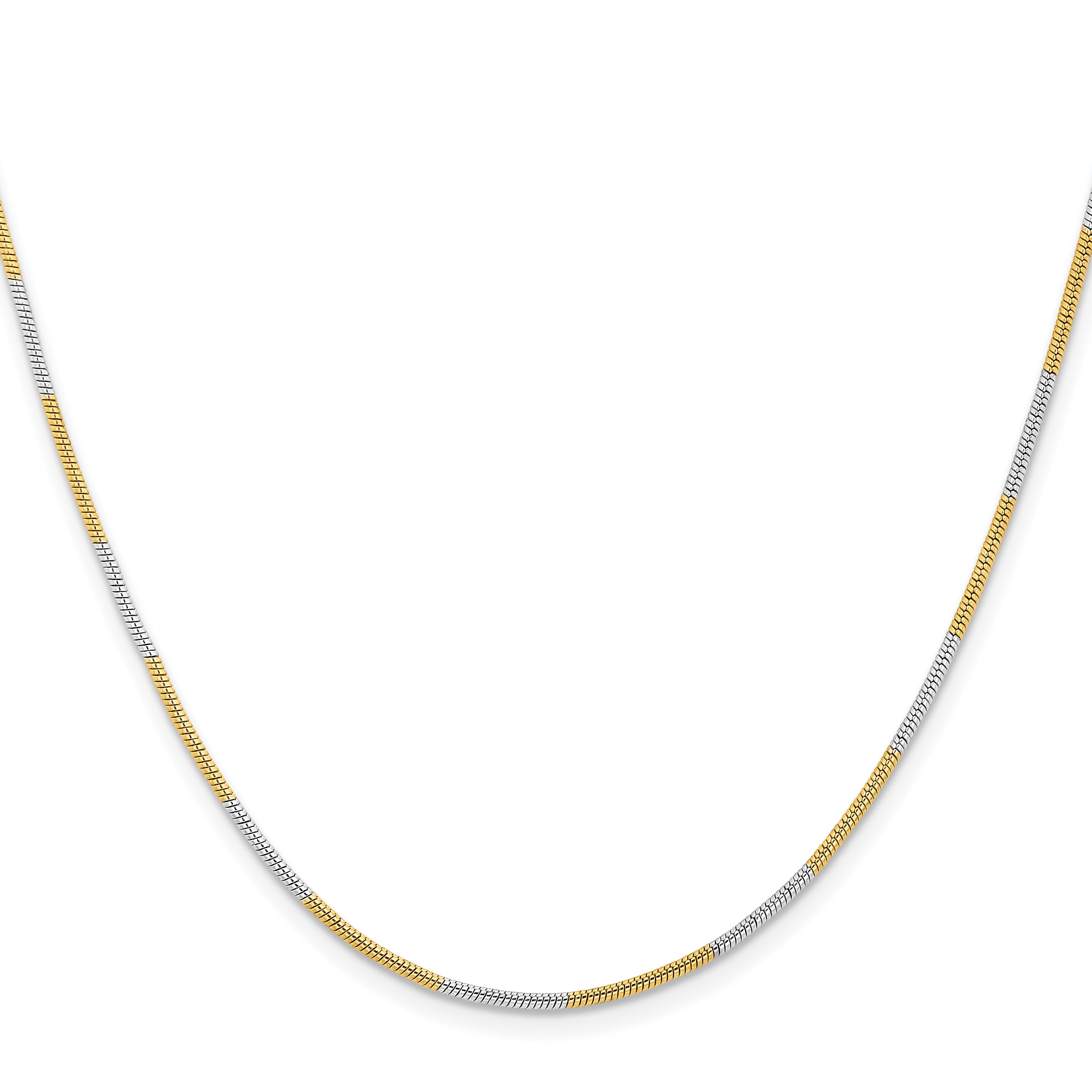 Brass Snake Chain Necklace 1mm Secondary image