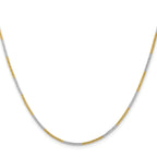 Chisel Two-tone Brass 1.00mm Snake Chain