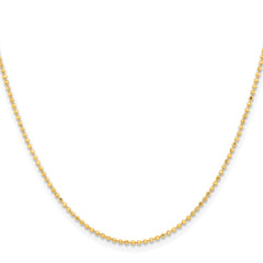 Chisel Gold-tone Brass 1.50mm Plated 20 inch  Ball Chain