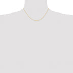 Brass Beaded Chain Necklace 1.5mm
