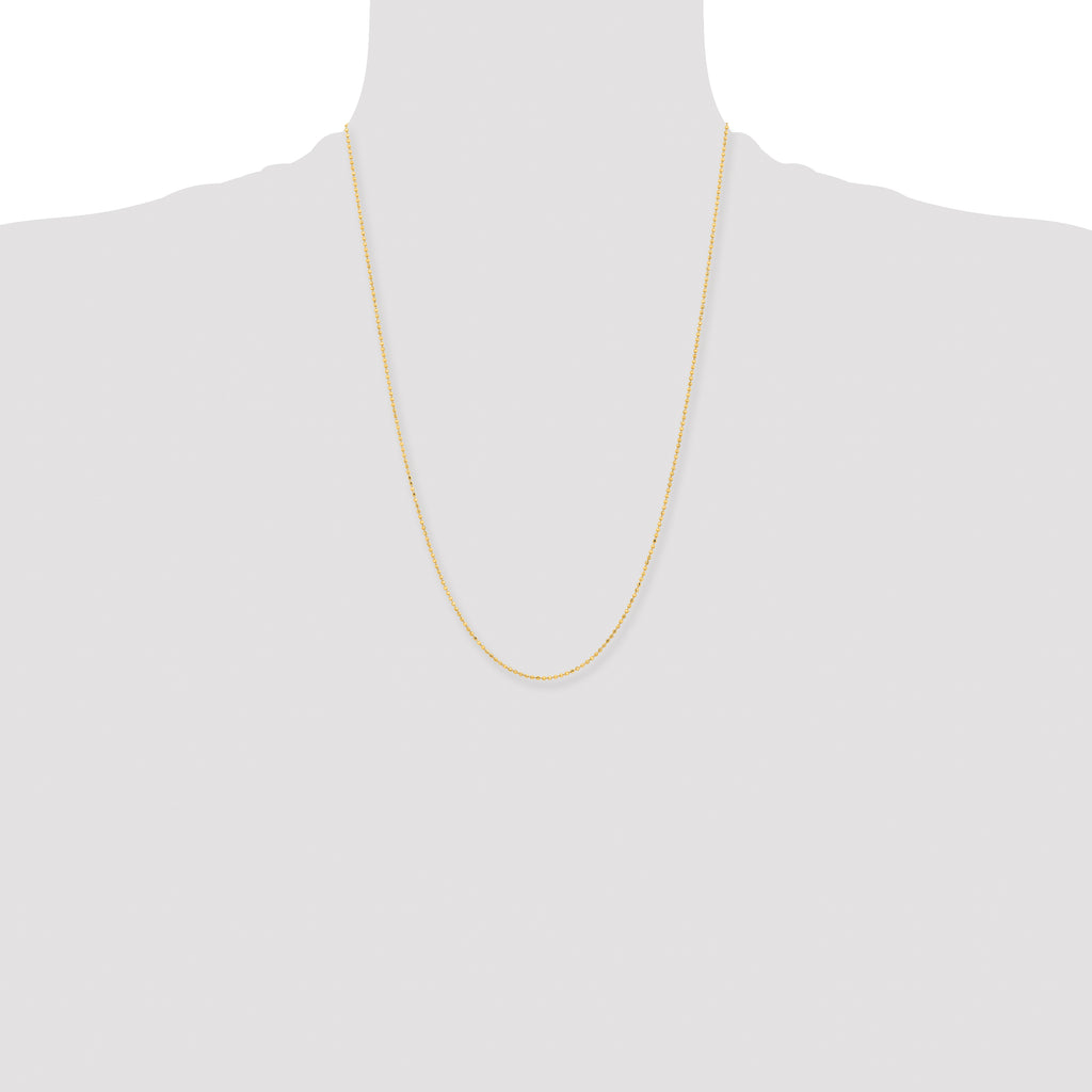 Chisel Gold-tone Brass 1.50mm Plated Ball Chain