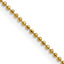 Chisel Gold-tone Brass 1.50mm Plated Ball Chain