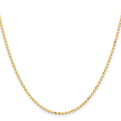 Chisel Gold-tone Brass 2.00mm Plated 20 inch Ball Chain