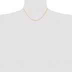 Brass Beaded Chain Necklace 2mm