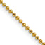 Brass Beaded Chain Necklace 2mm