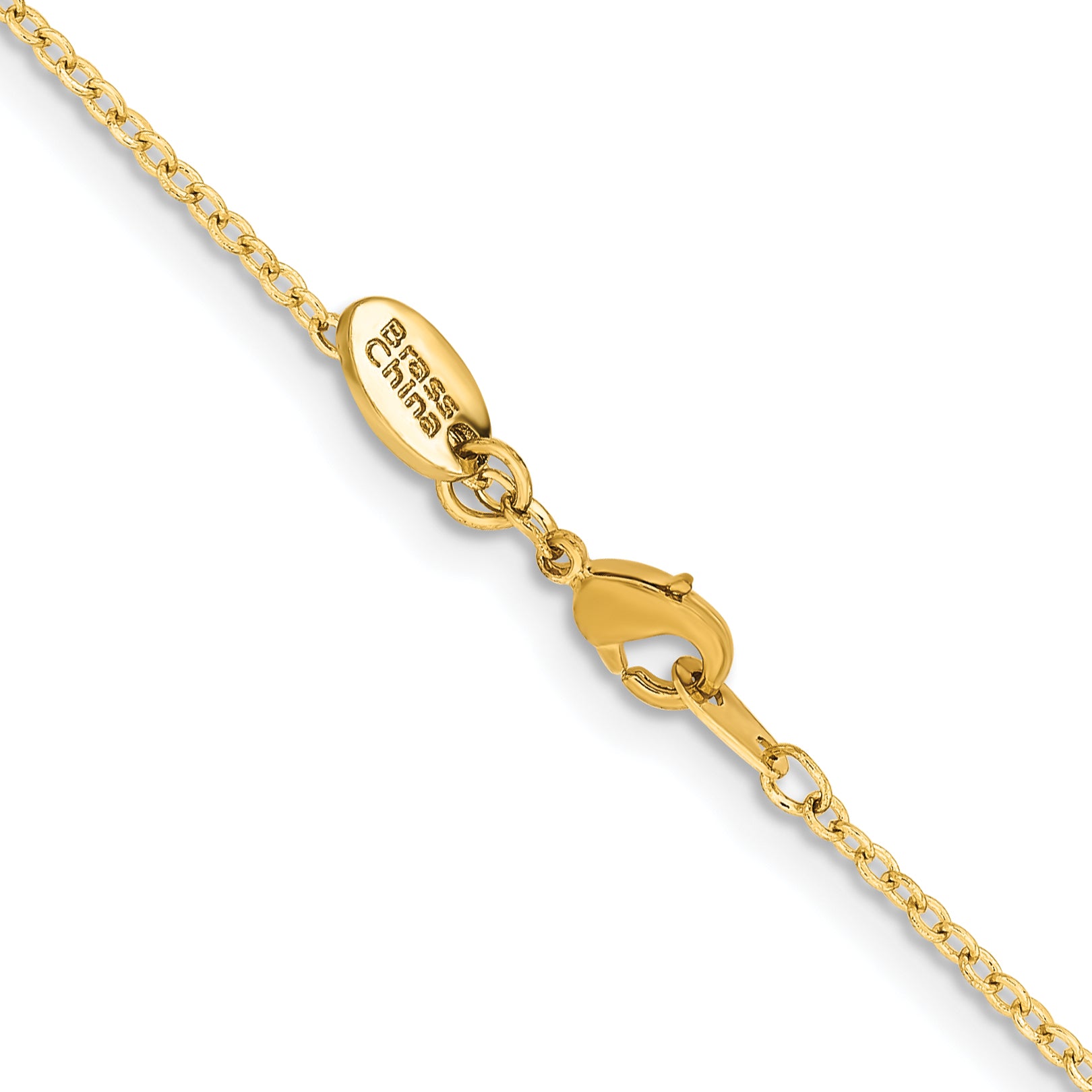 Brass Rolo Chain Necklace 1.7mm