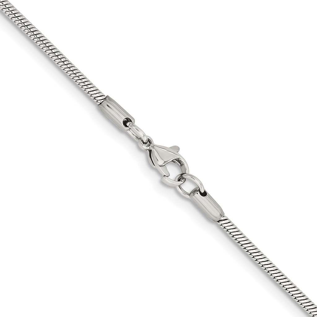 Stainless Steel Snake Chain Necklace 2mm