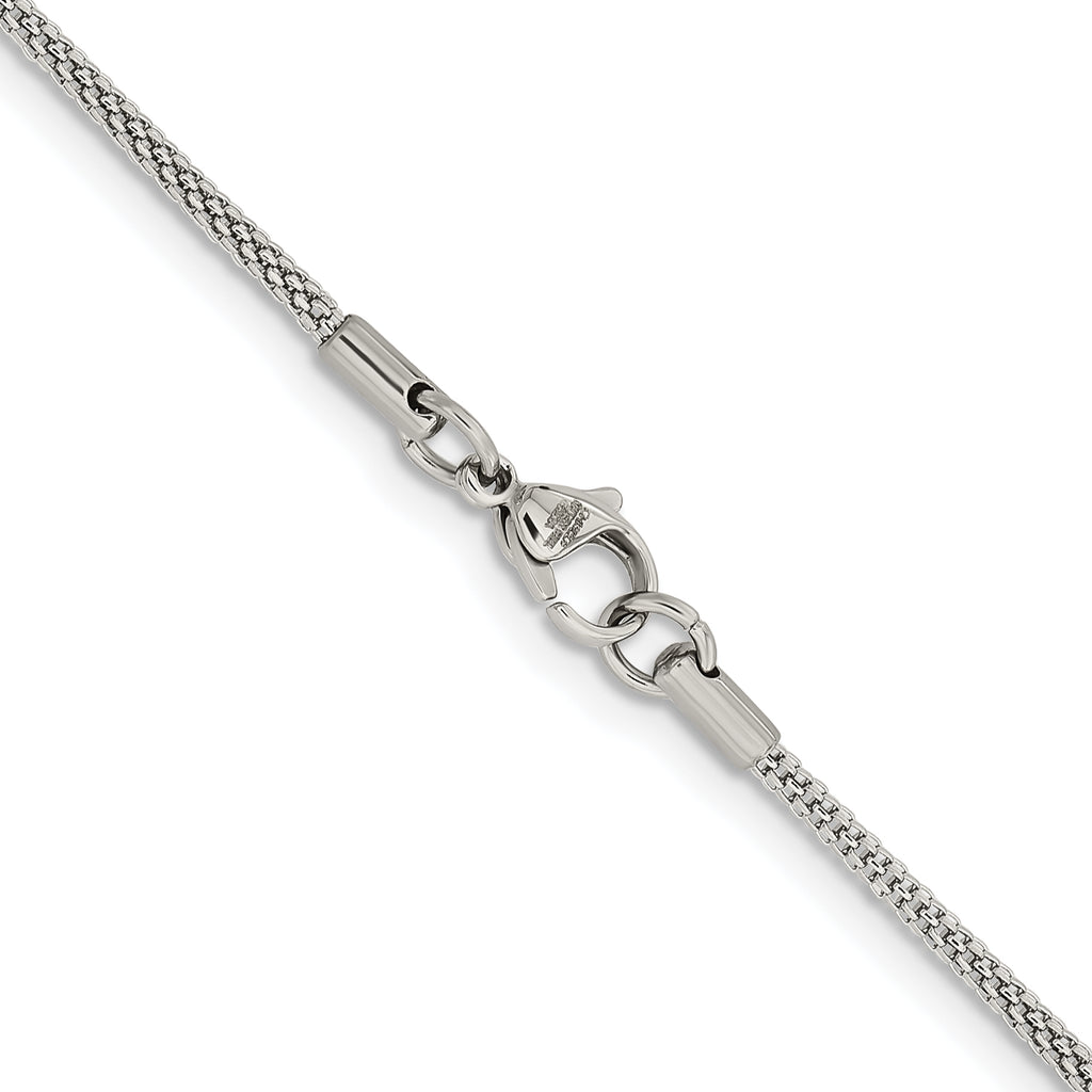 Chisel Stainless Steel Polished 2mm Bismark Chain