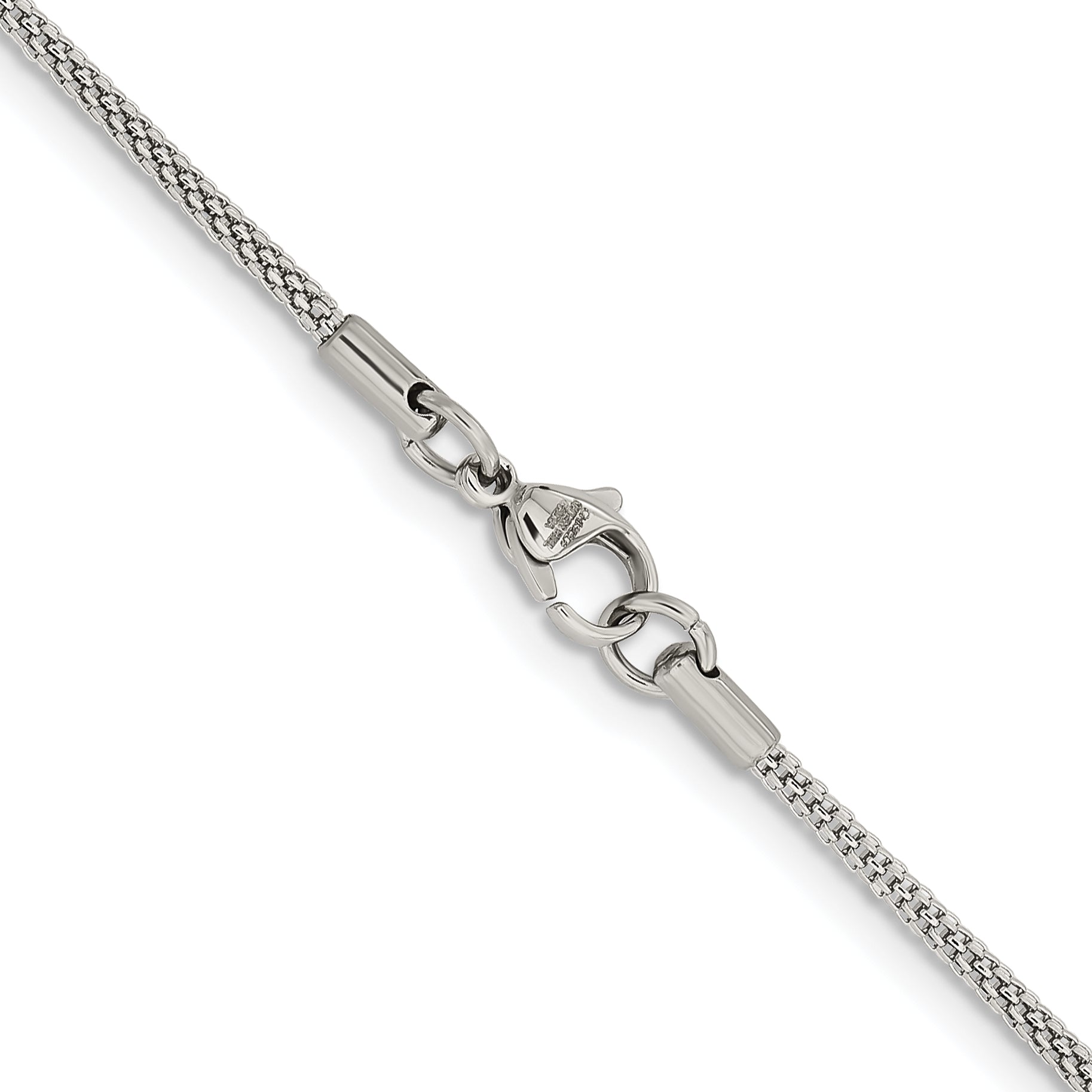 Chisel Stainless Steel Polished 2mm Bismark Chain