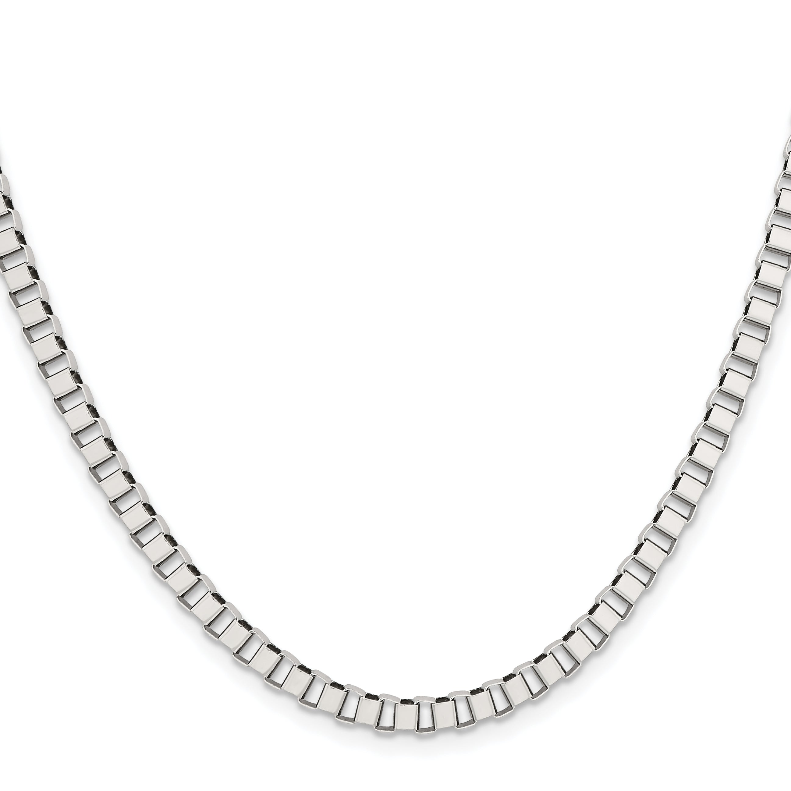 Men's Stainless Steel Box Chain Necklace 4mm Secondary image