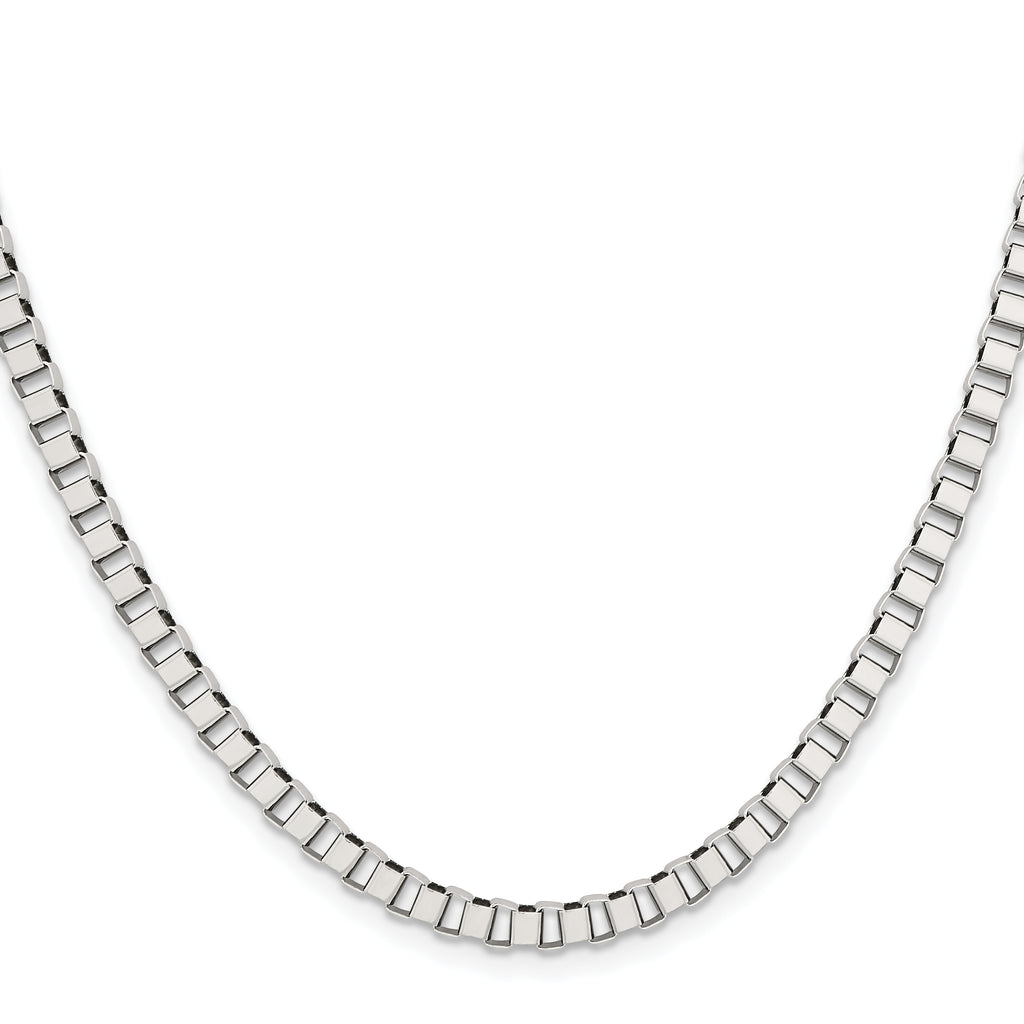 Chisel Stainless Steel Polished 4mm Box Chain