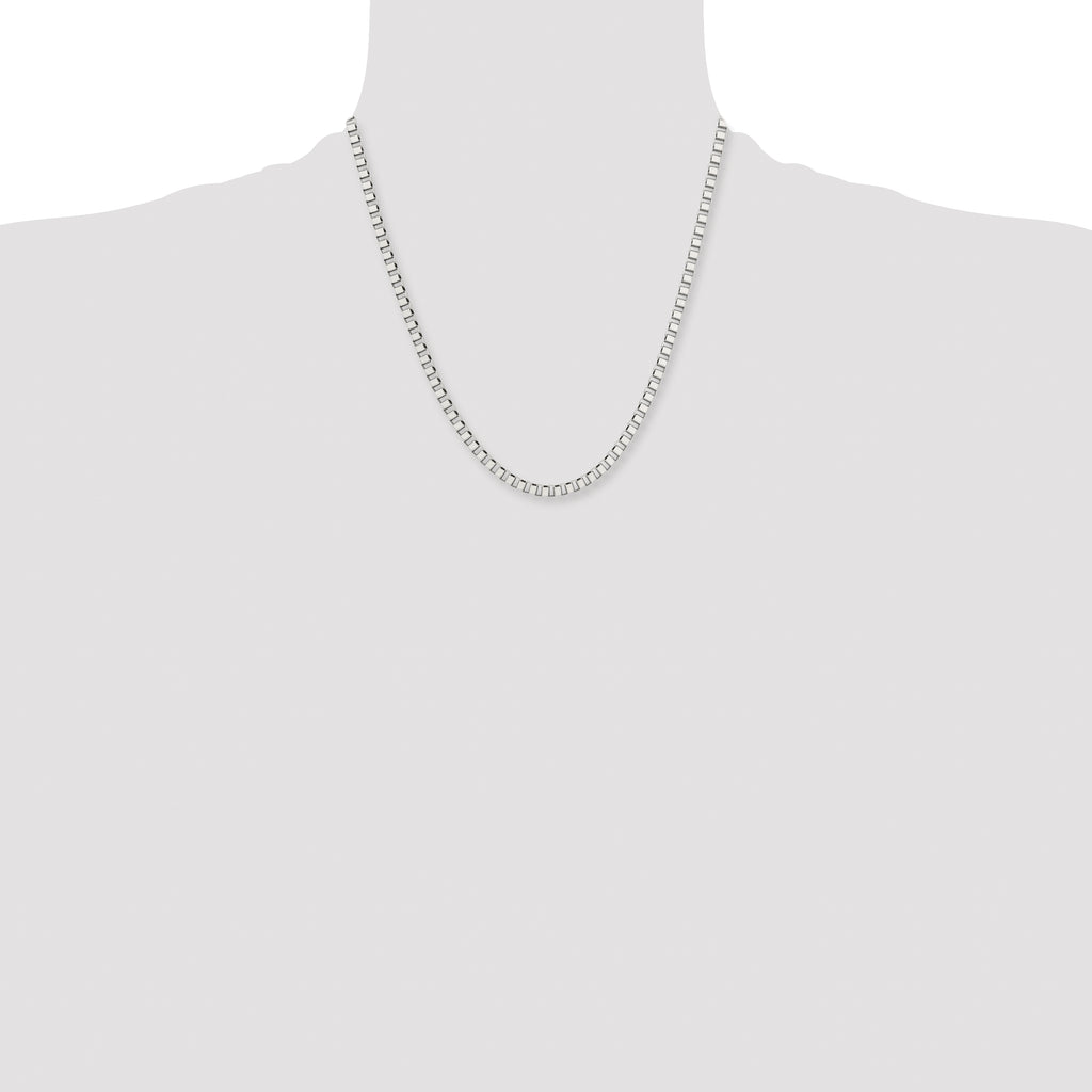Men's Stainless Steel Box Chain Necklace 4mm