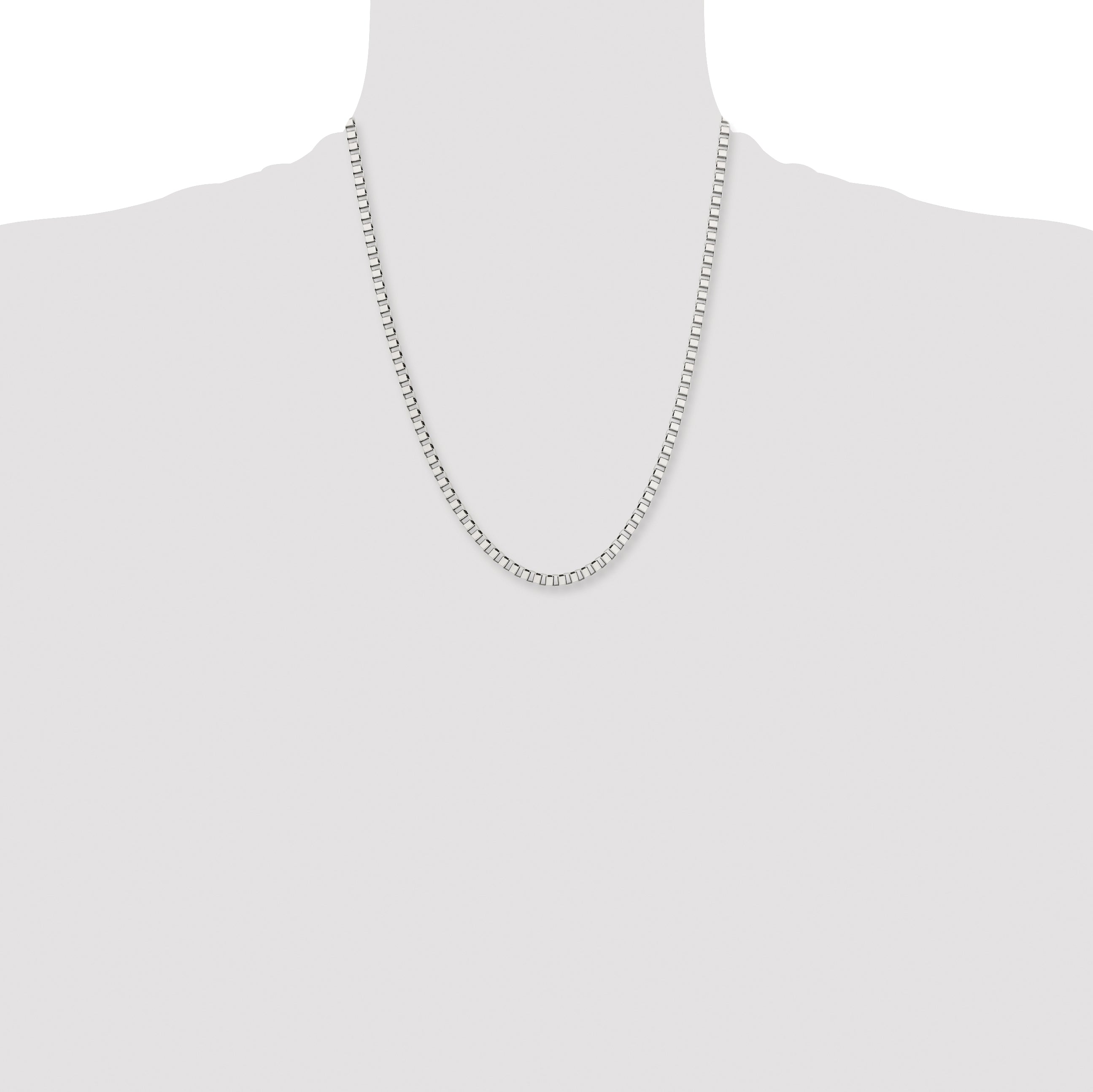 Chisel Stainless Steel Polished 4mm 22 inch Box Chain