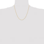 Stainless Steel Beaded Chain Necklace 2mm