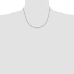 Stainless Steel Beaded Chain Necklace 3mm