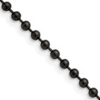 Stainless Steel Beaded Chain Necklace 3mm