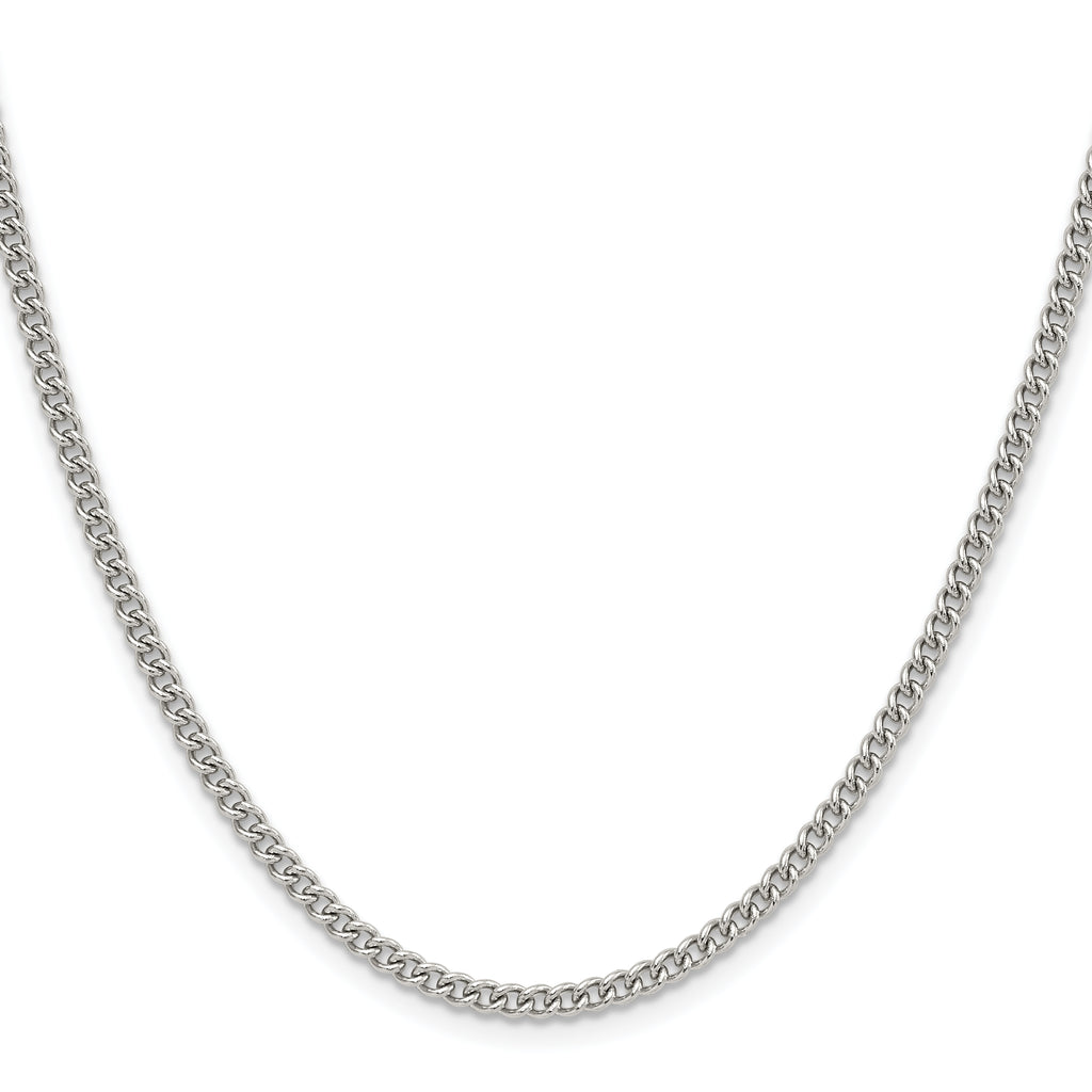 Stainless Steel Curb Chain Necklace 3mm