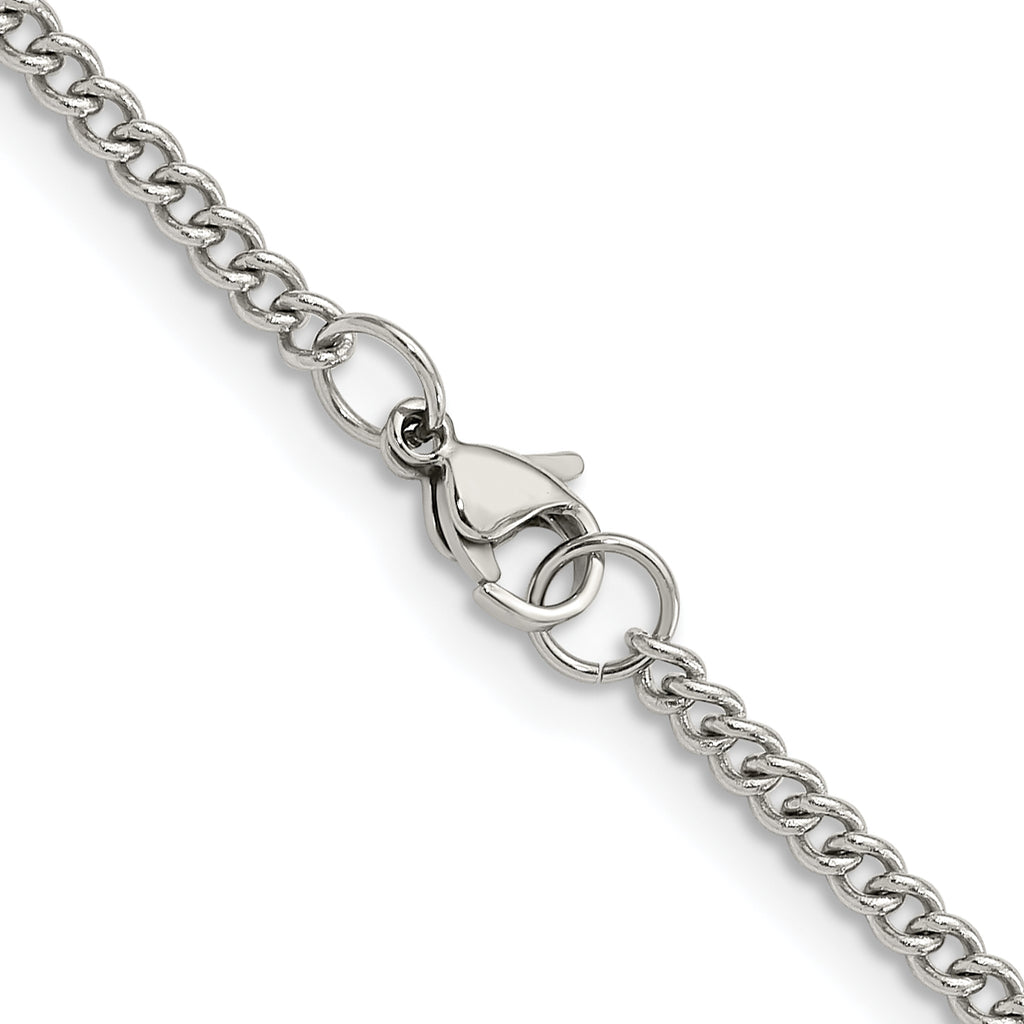 Stainless Steel Curb Chain Necklace 3mm