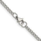 Stainless Steel Curb Chain Necklace 3mm