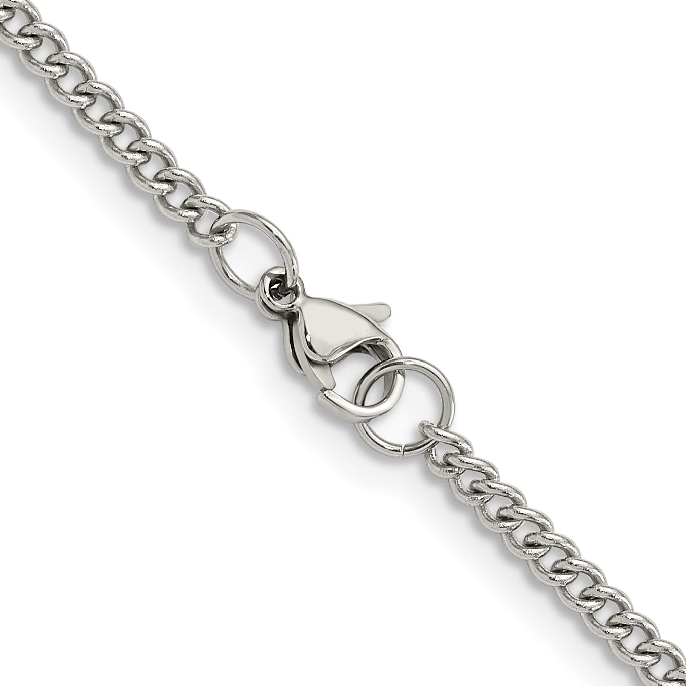 Stainless Steel Curb Chain Necklace 3mm