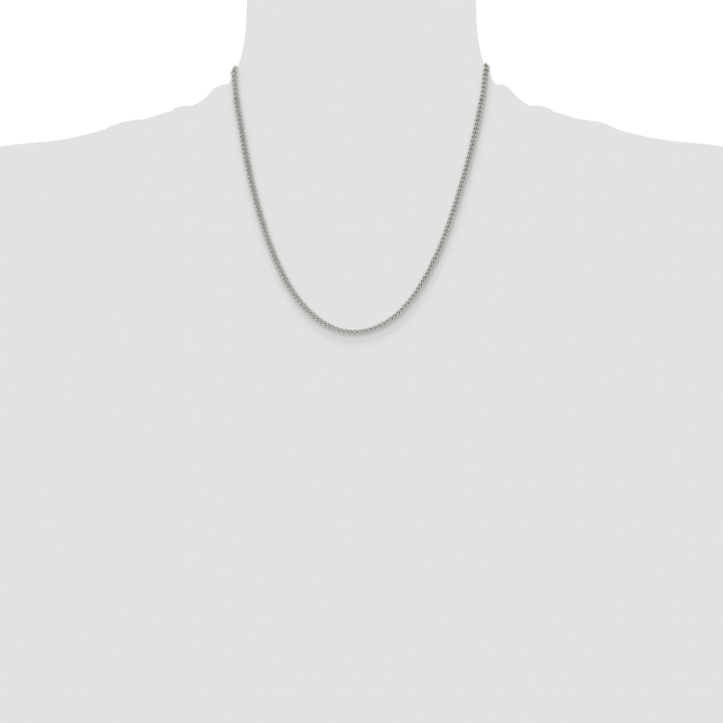 Stainless Steel Curb Chain Necklace 3mm