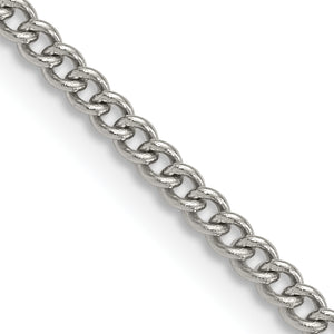 Stainless Steel Curb Chain Necklace 3mm