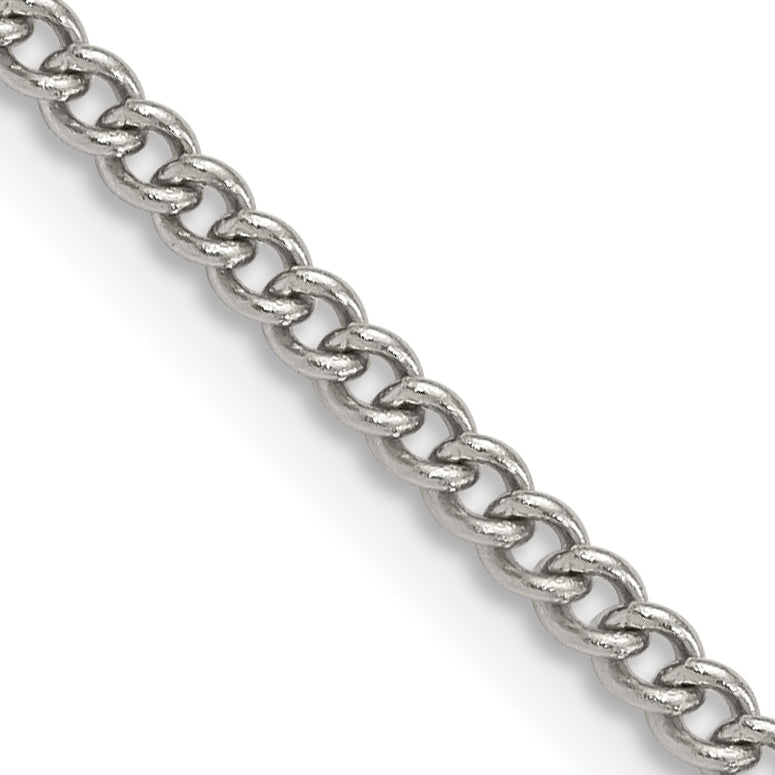 Stainless Steel Curb Chain Necklace 3mm