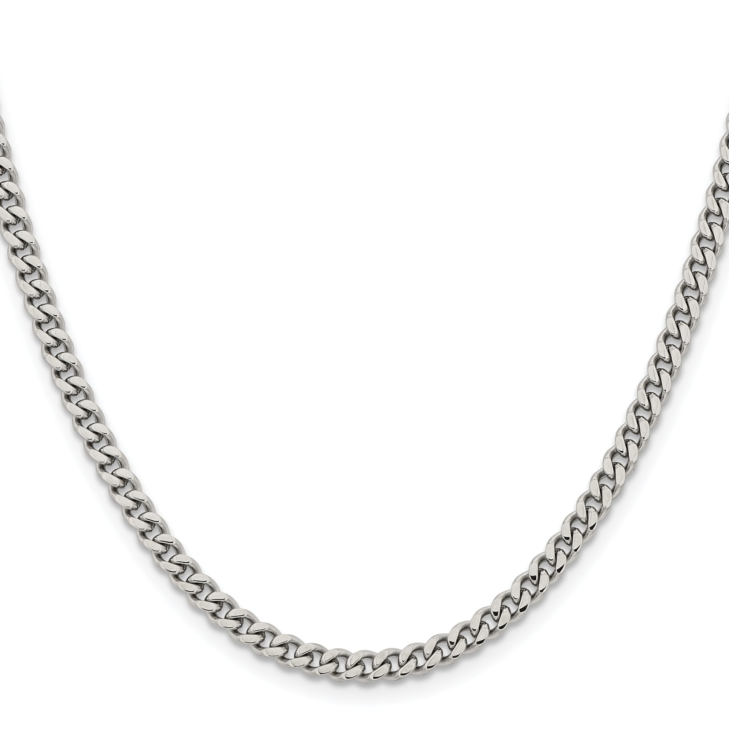 Stainless Steel Curb Chain Necklace 4mm