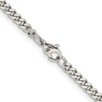 Stainless Steel Curb Chain Necklace 4mm