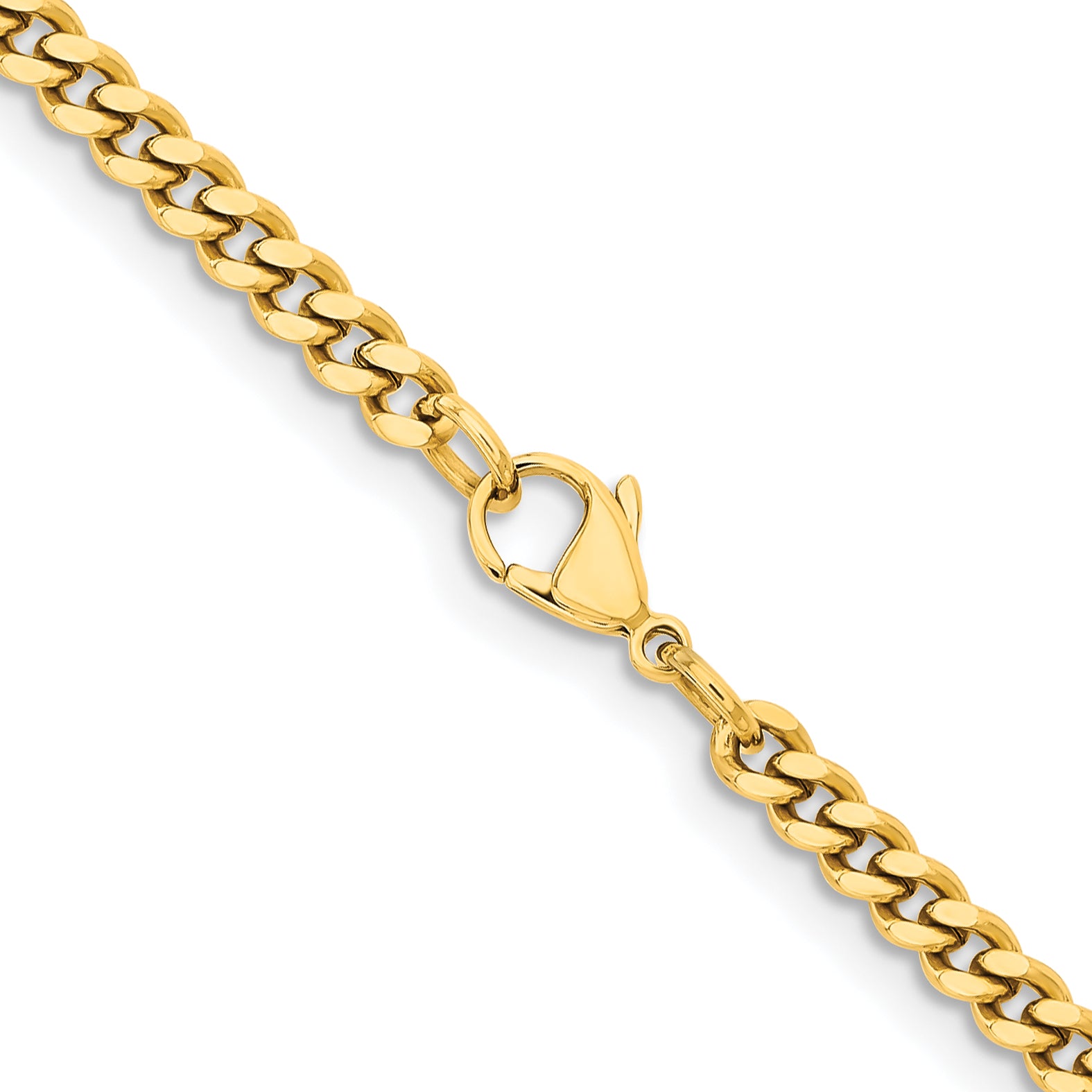 Stainless Steel Curb Chain Necklace 4mm Secondary image