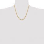 Chisel Stainless Steel Polished Yellow IP-plated 4mm Curb Chain