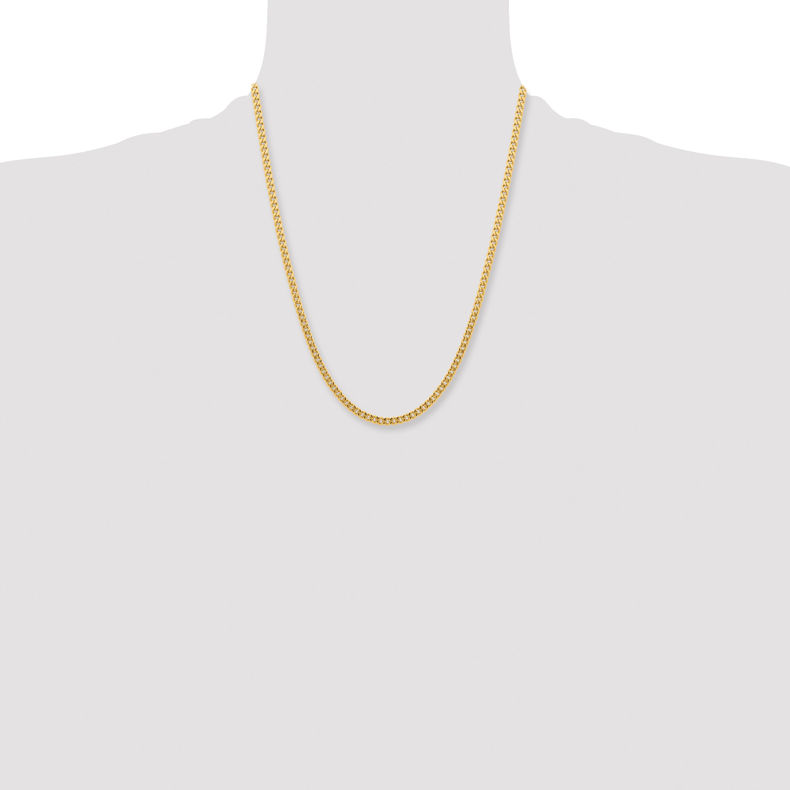 Stainless Steel Curb Chain Necklace 4mm