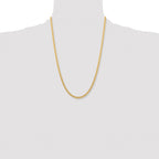 Chisel Stainless Steel Polished Yellow IP-plated 4mm Curb Chain