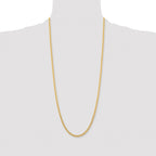 Chisel Stainless Steel Polished Yellow IP-plated 4mm Curb Chain
